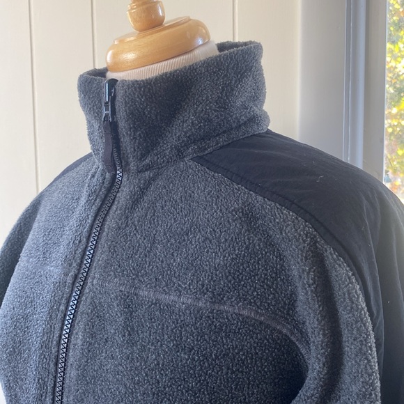 Columbia Core Interchange Charcoal Fleece Jacket M - Picture 4 of 10